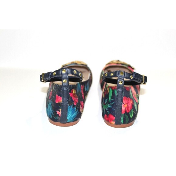 Sam Edelman Ferrera 2 Women Floral Multi Color Ankle Strap Birds Flats Size 8.5 - Picture 10 of 10